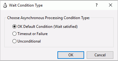 Wait Condition Type dialog box