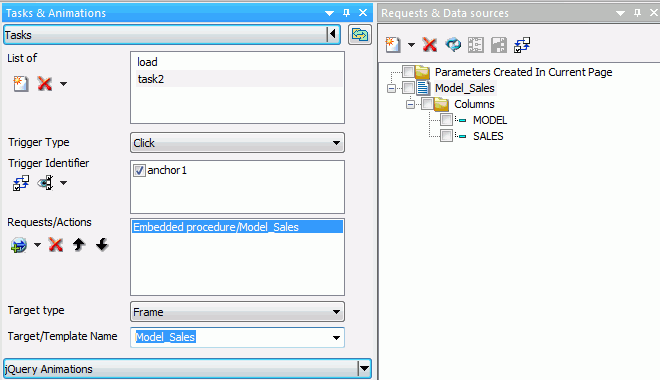 Requests and Tasks sections