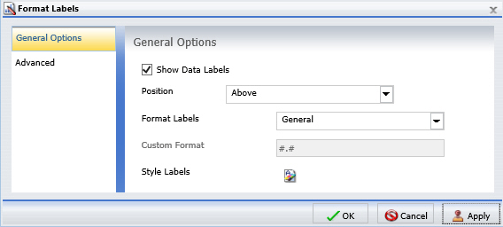formatting data labels tab format