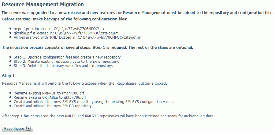 Resource Management Migration