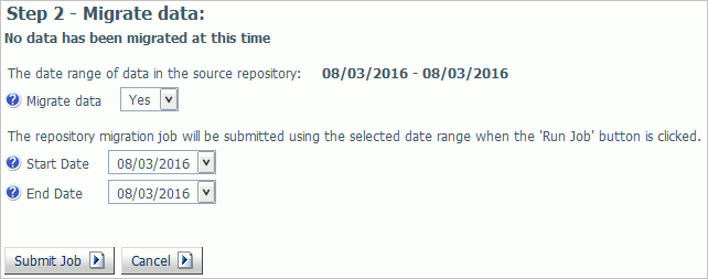 Migrate data dates