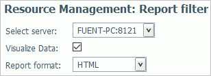 Report Format option