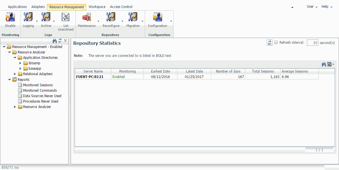 Resource Management Console