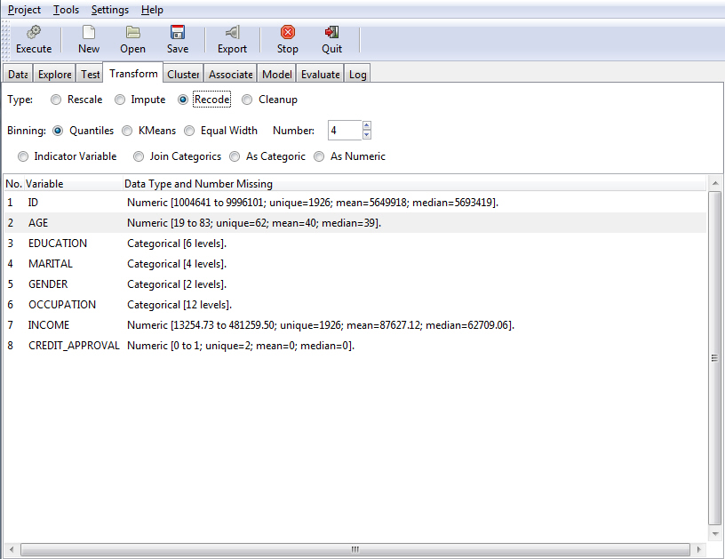 Remap option button in the Transform tab