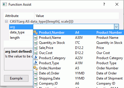 Drop down menu