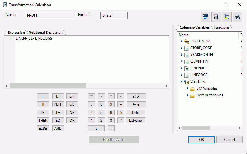 Transformation Calculator
