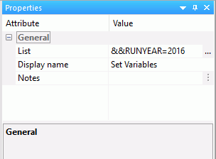 Properties pane