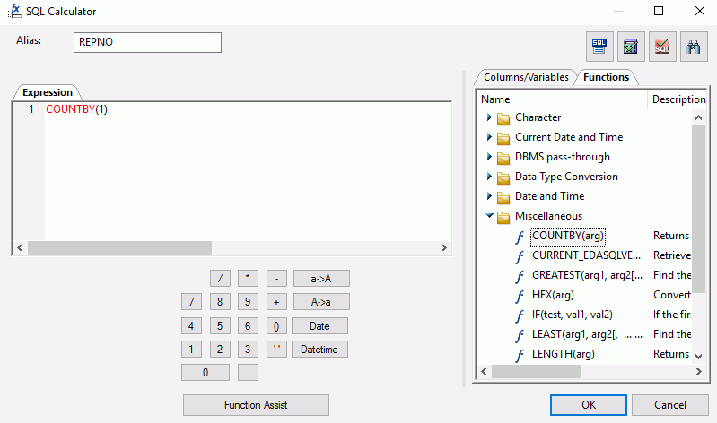 SQL Calculator