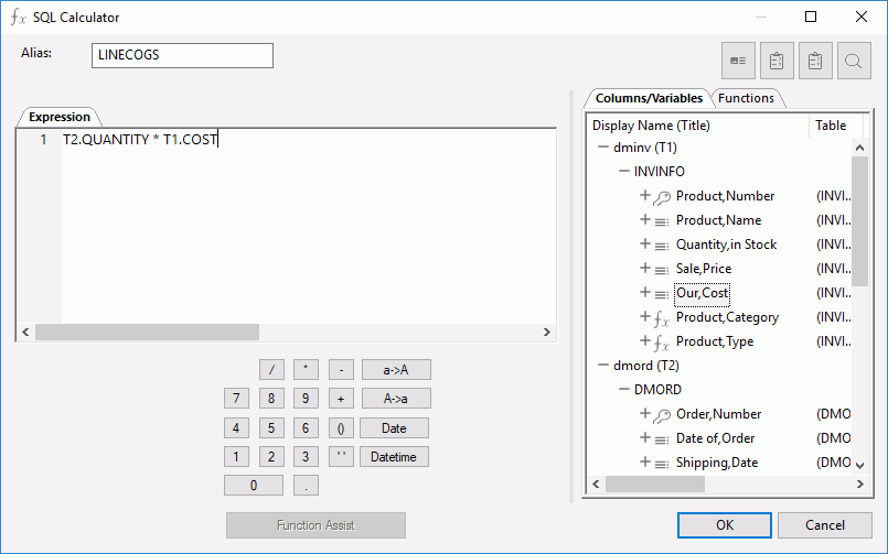SQL Calculator