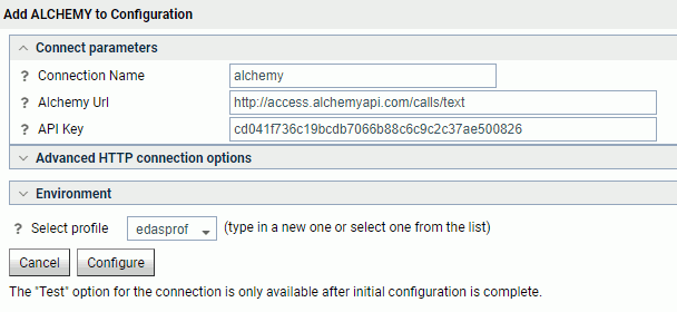ALCHEMY new configuration