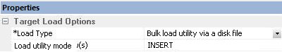 Load Options window 