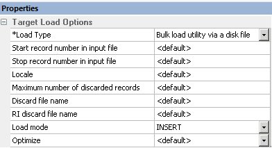 Load Options window 