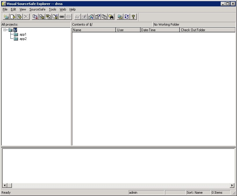 Visual SourceSafe Explorer