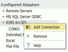 Add Esri ArcGIS connection