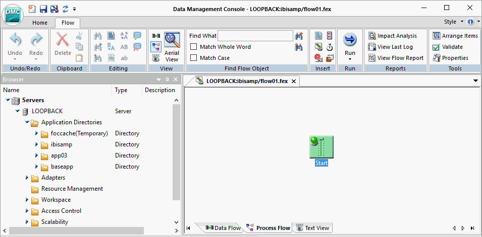 Process Flow interface