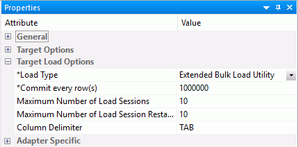 Informix extended bulk load options