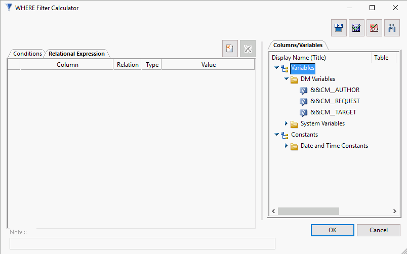 WHERE FIlter Calculator